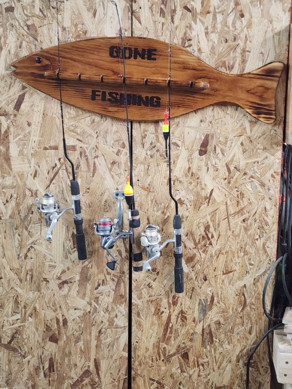 Gone Fishing Rod Holder