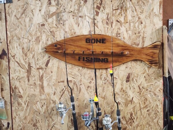 Gone Fishing Rod Holder
