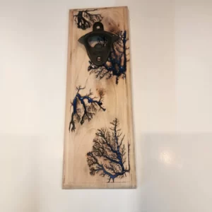 Fractal burned bottle opener