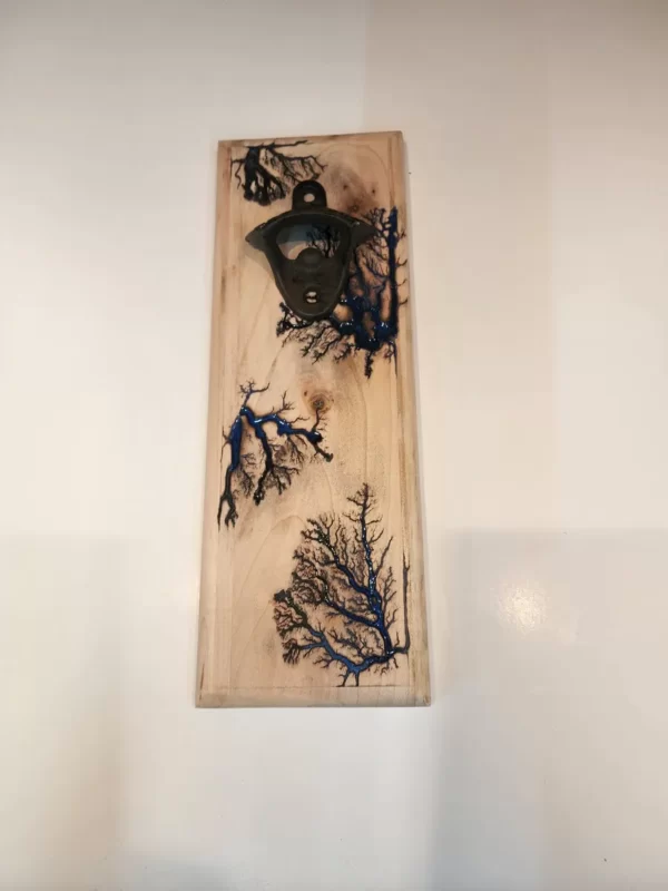 Fractal burned bottle opener