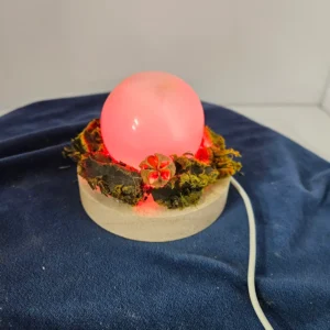 Agate sphere on lighted sphere