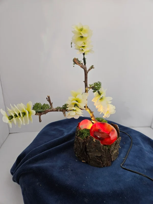 carnelian palmstones withe lighted stand
